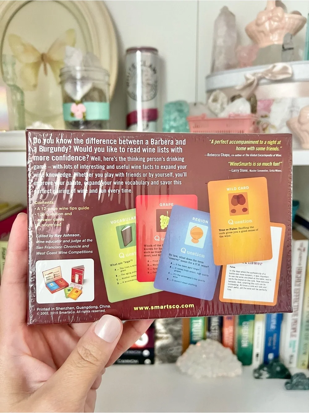 Wine Smarts Q & A Trivia Card Game Educational Deck Brand New Sealed